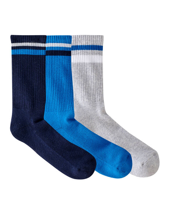 Chaussettes côtelées - lot de 3 paires (bleu) Chaussettes côtelées - lot de 3 paires (bleu)